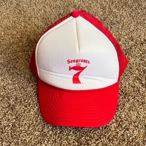 Seagram's Red and White Trucker Hat